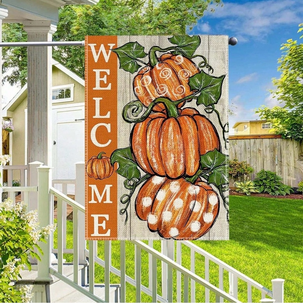 Fall garden flag
